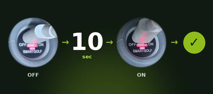 Club power OFF, 10 seconds, ON