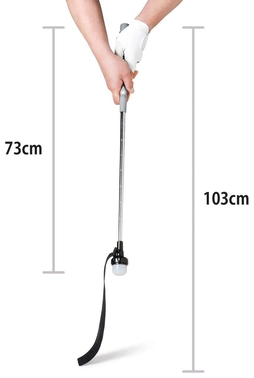 The Leader Strap extends from 73 cm to 103 cm through impact