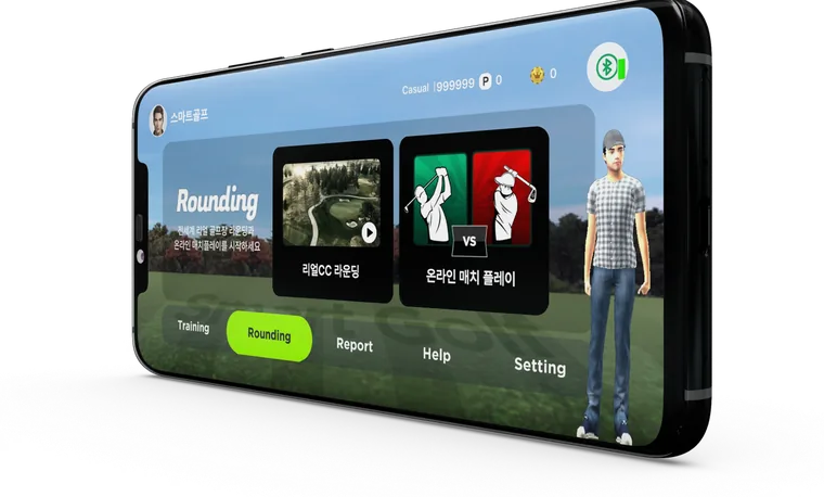 SmartGolf courses and online match play