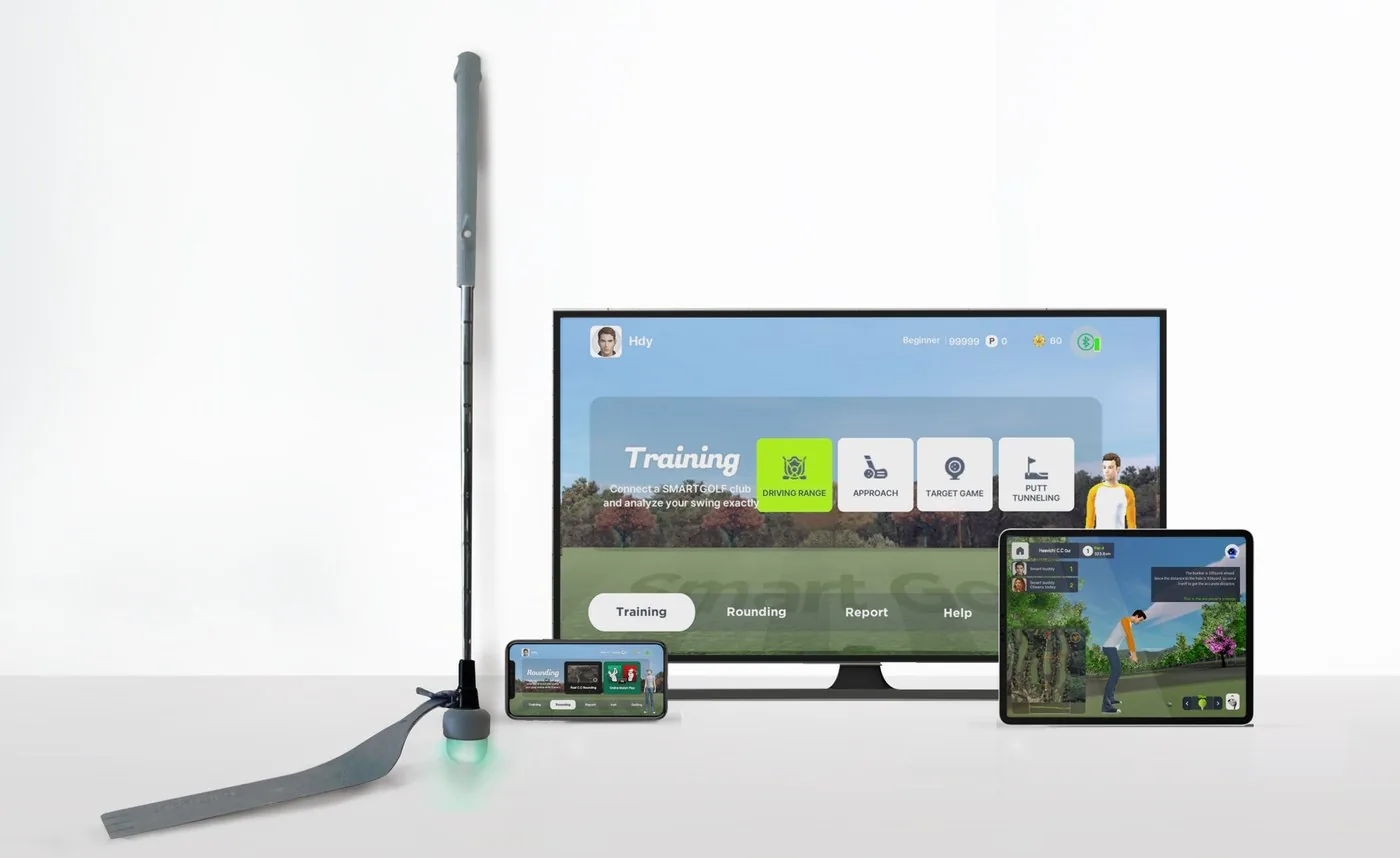 SmartGolf AIX on your TV, tablet, and phone